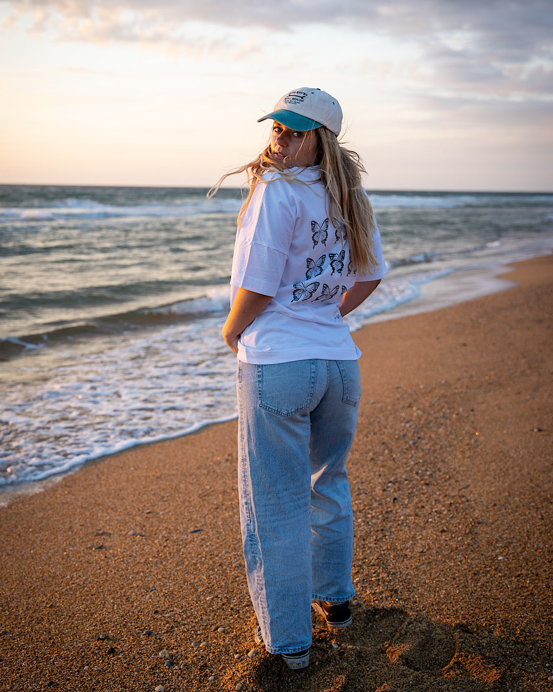 T-shirt Oversize – Capsule Papi-llon streetwear (Édition Limitée) B/N
