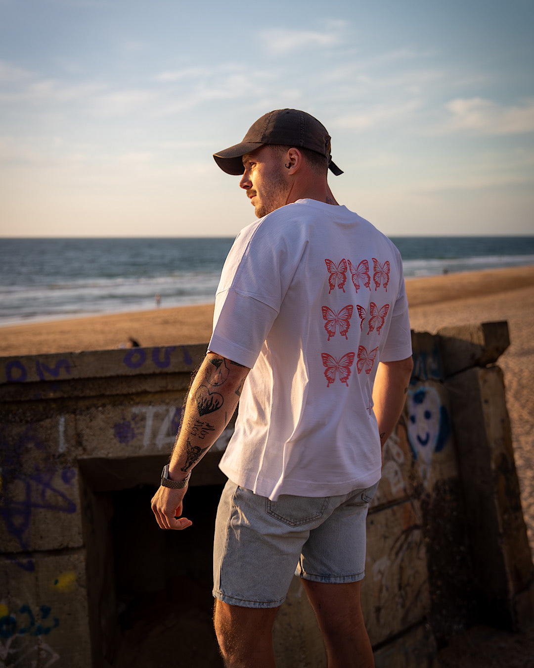 T-shirt Oversize – Capsule Papi-llon streetwear (Édition Limitée) B/R