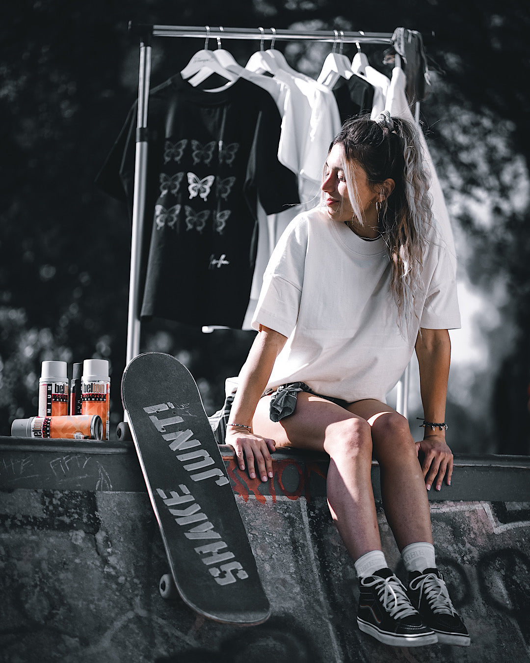 T-shirt Oversize – Capsule Papi-llon Streetwear (Édition Limitée) Nat/R