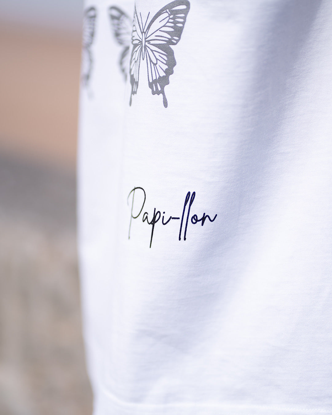 T-shirt Oversize – Capsule Papi-llon streetwear (Édition Limitée) B/N