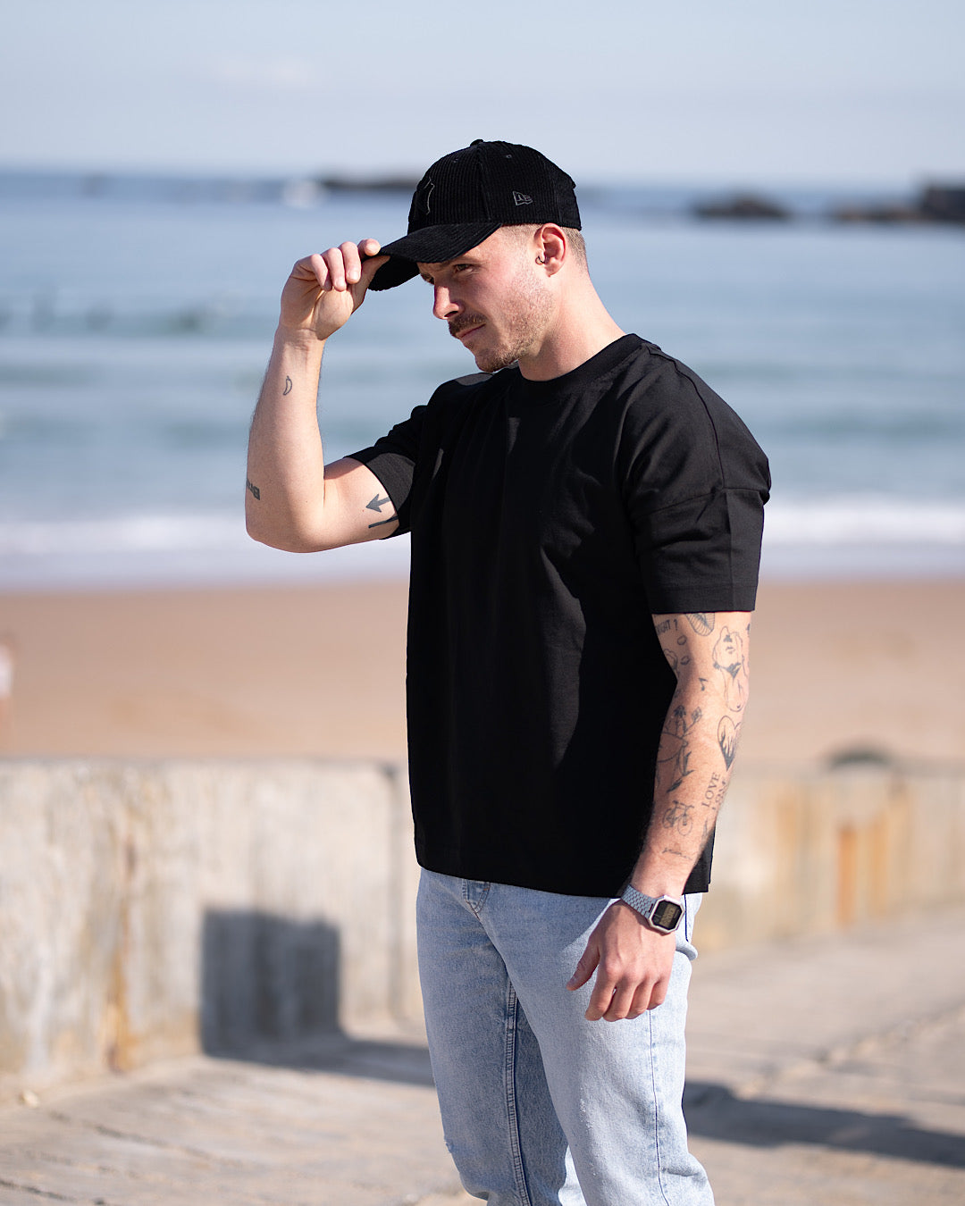 T-shirt Oversize – Capsule Papi-llon streetwear (Édition Limitée) N/B