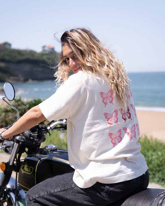 T-shirt Oversize – Capsule Papi-llon Streetwear (Édition Limitée) Nat/R