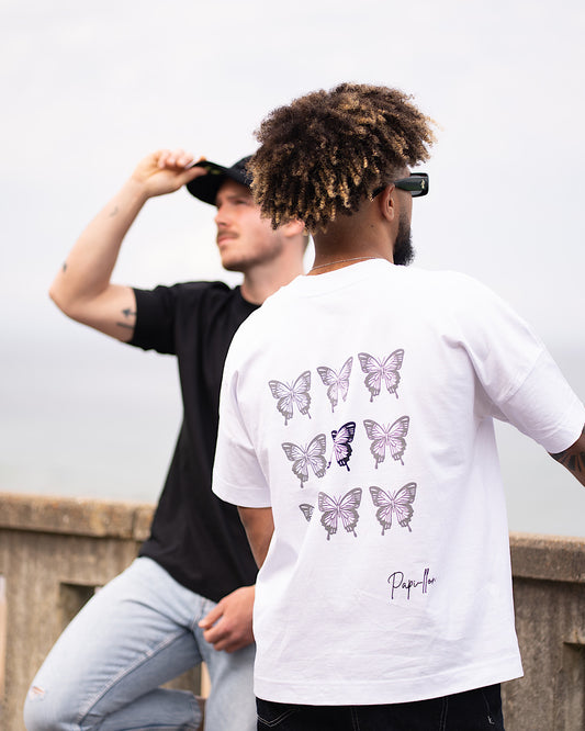 T-shirt Oversize – Capsule Papi-llon streetwear (Édition Limitée) B/N