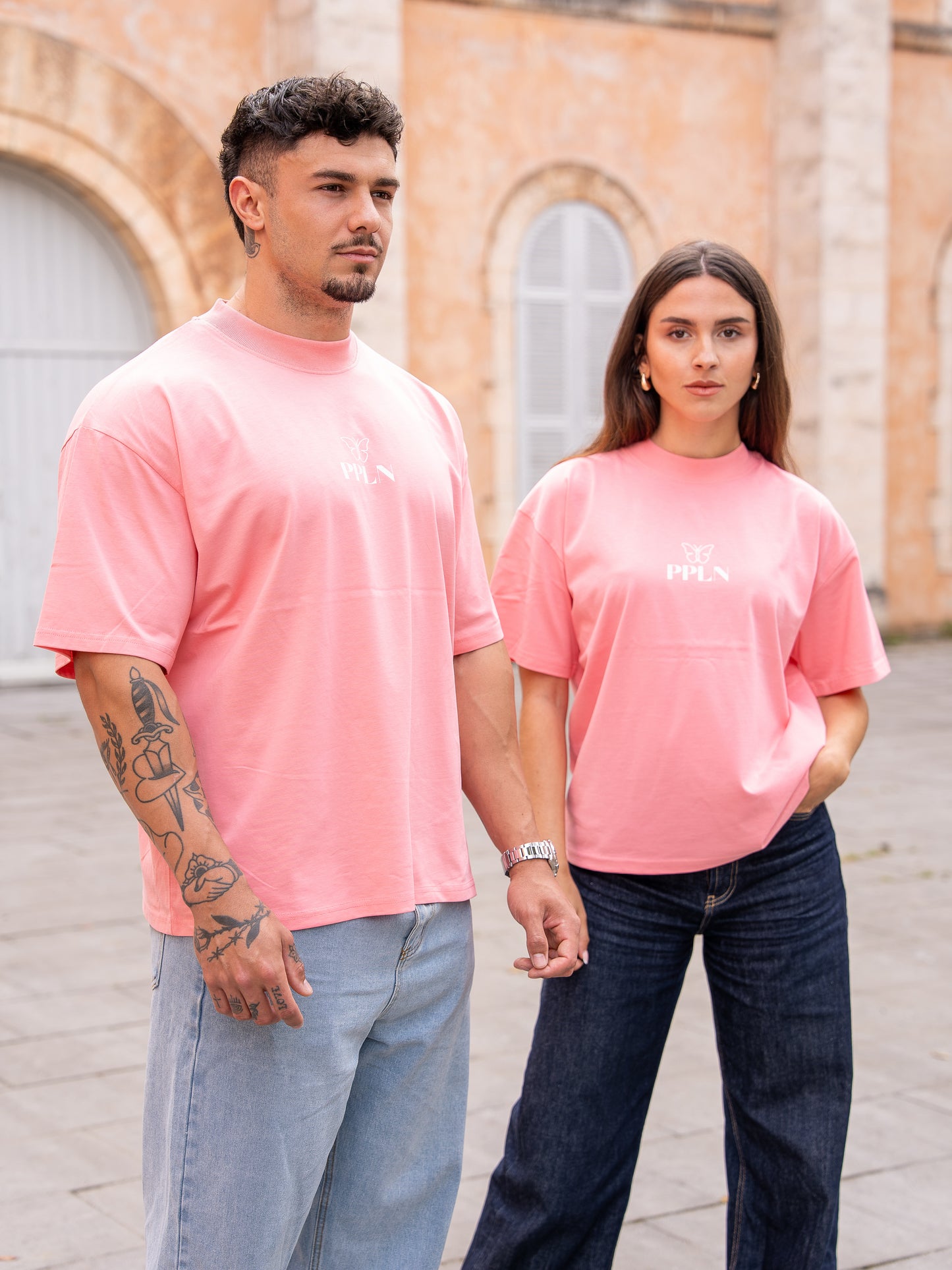 HORIZON - Oversize Unisexe Rose PPLN